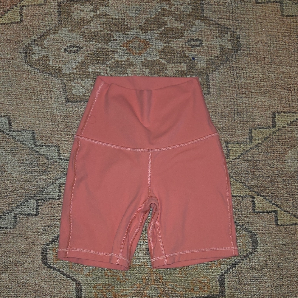 Lululemon Women's Coral High-Waisted Shorts